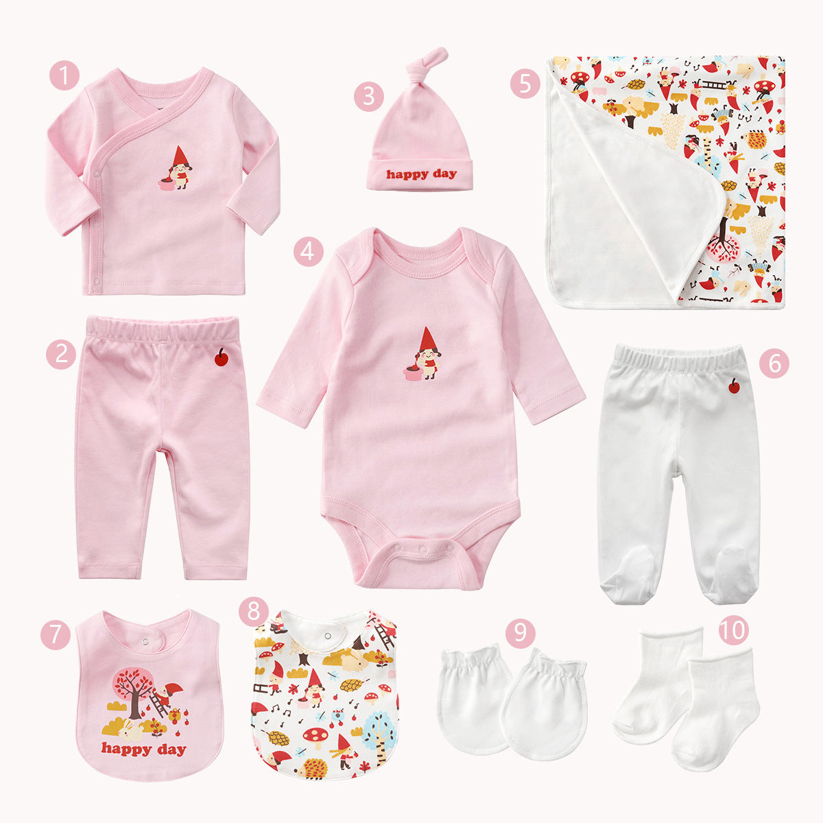 Ten-Piece Set of Maternal & Child Supplies – Full Moon Baby Gift - Baby Dotz