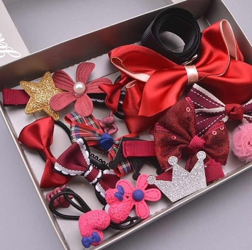 17-Piece Children’s Hair Accessories Set - Baby Dotz