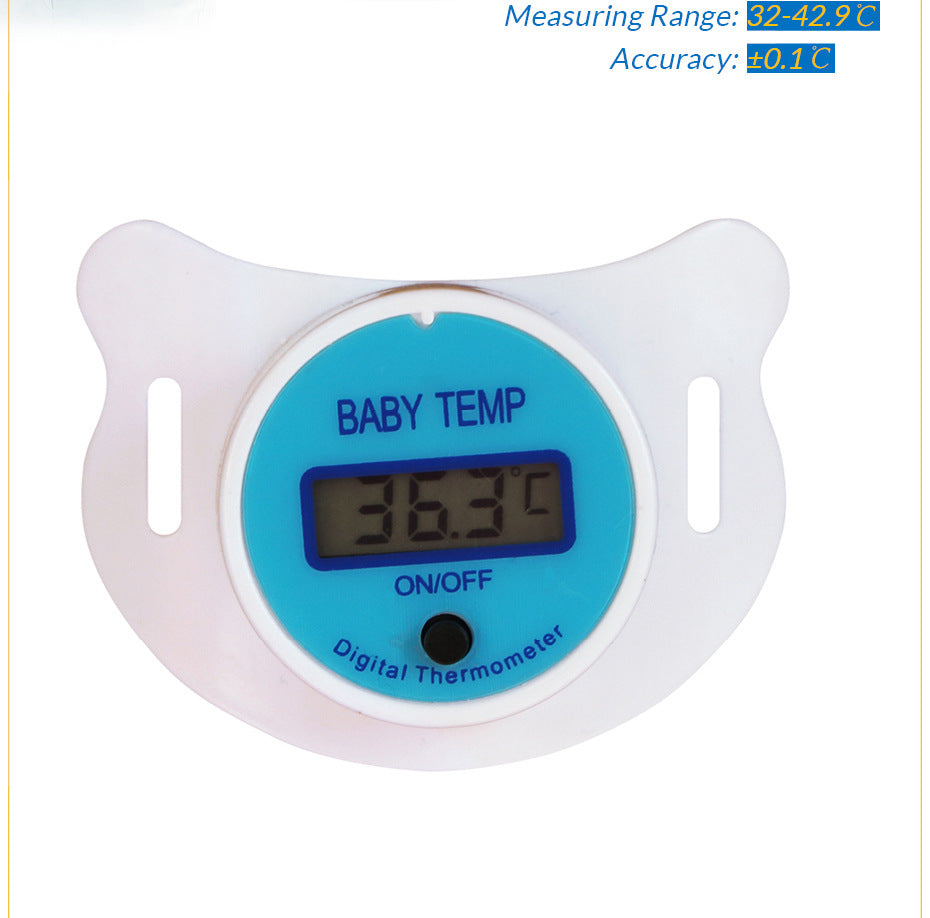 Baby Pacifier Digital Thermometer – Smart, Safe & Easy Temperature Check - Baby Dotz