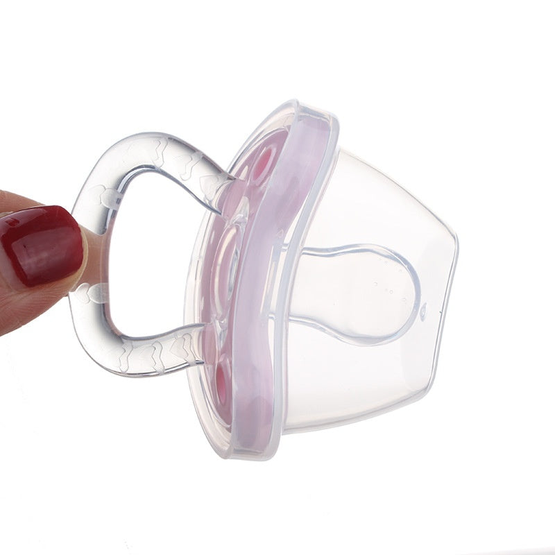 Baby Products Full Silica Gel Pacifier Two-color Liquid Silicone Sleep Comfort Baby Pacifier Baby - Baby Dotz