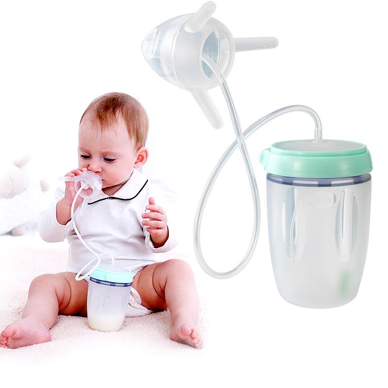 Kids Silicone Sippy Training Cup Feeding Bottle (Child Learning Cup) - Baby Dotz