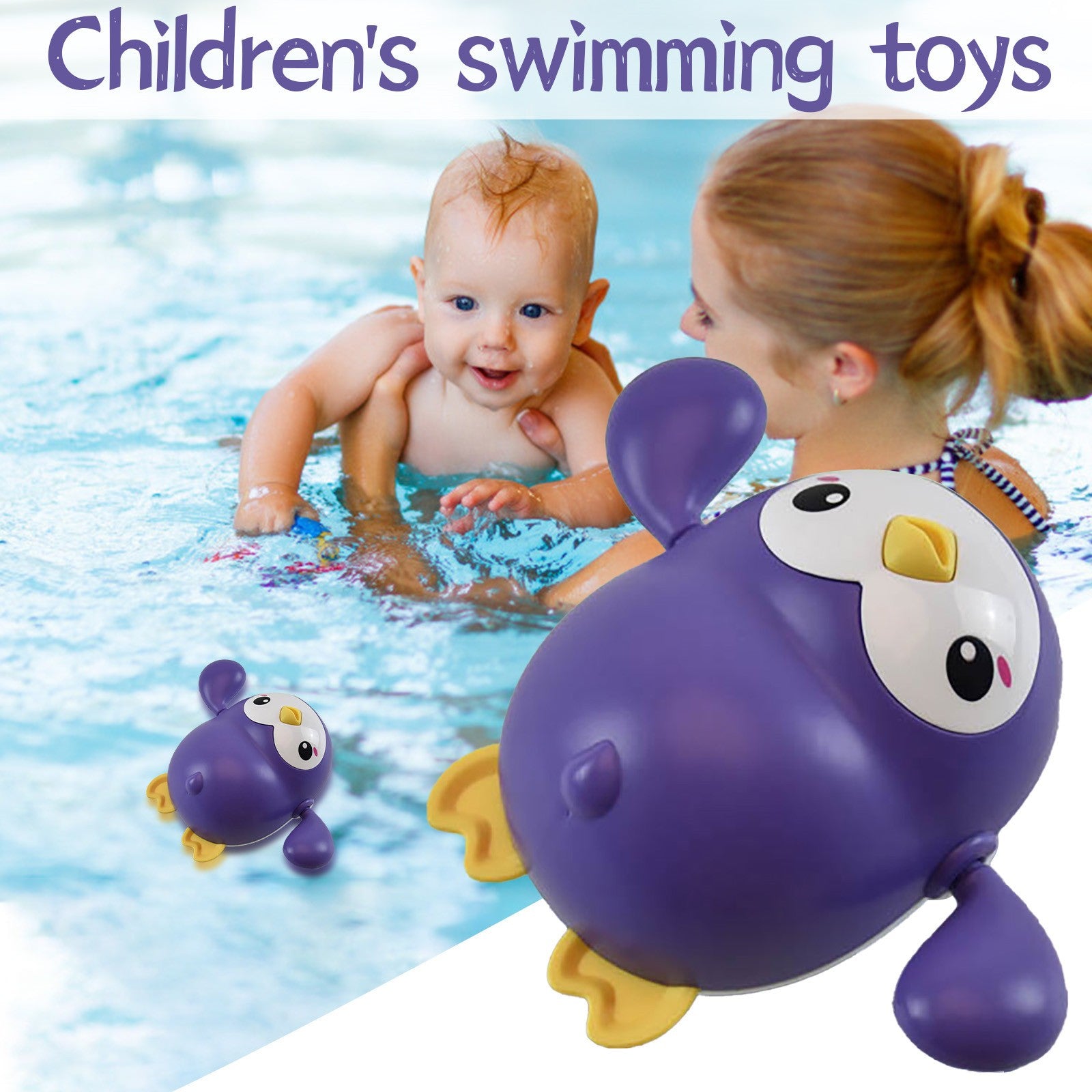 Baby Bath Toy Kawaii Swimming Penguin Bath Pool  Baby Montessori Educational Toys - Baby Dotz
