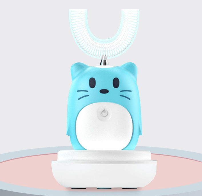 Smart Clean U-Shape Ultrasonic Kids Electric Toothbrush (360° Automatic Cleaning) - Baby Dotz