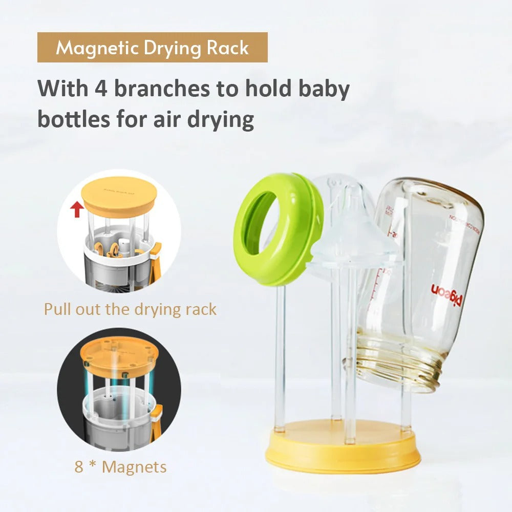 Portable Baby Bottle Brush Set Silicone - Baby Dotz