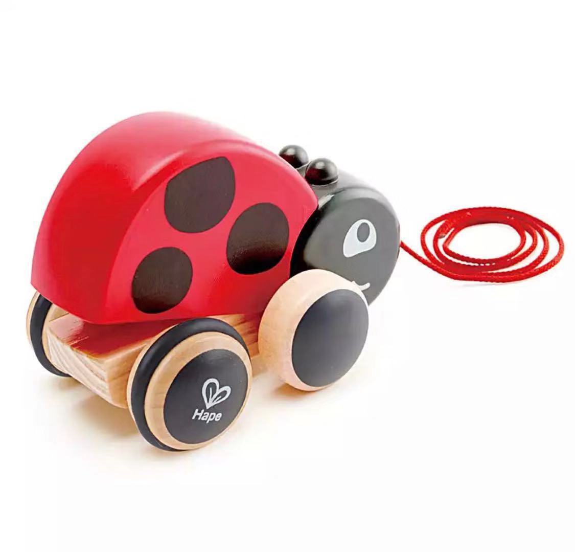 Frog dragging toddler hand-drawn toys - Baby Dotz