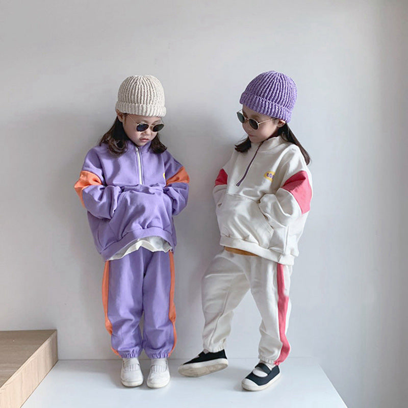 Children Toddler Baby Track Sweatpants Two-piece Set - Baby Dotz