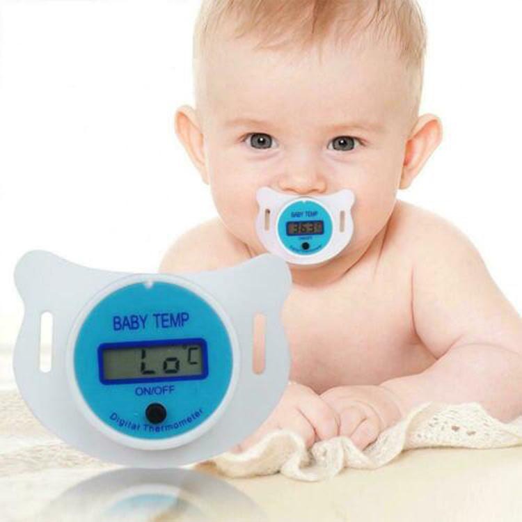 Baby Pacifier Digital Thermometer – Smart, Safe & Easy Temperature Check - Baby Dotz