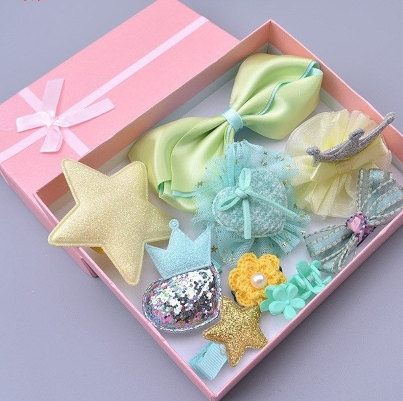 17-Piece Children’s Hair Accessories Set - Baby Dotz