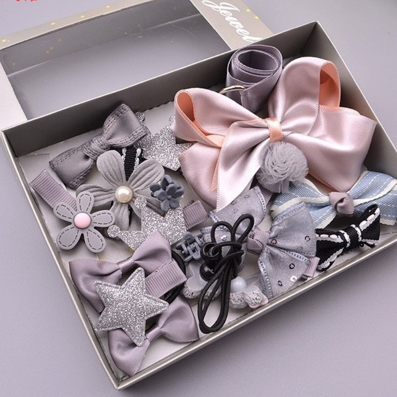 17-Piece Children’s Hair Accessories Set - Baby Dotz