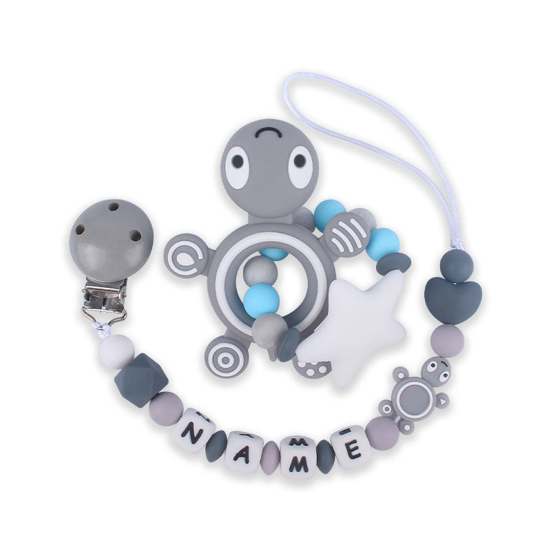 New Turtle Silicone Teether Baby Molar Toy Pacifier Chain - Baby Dotz