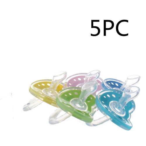 Baby Products Full Silica Gel Pacifier Two-color Liquid Silicone Sleep Comfort Baby Pacifier Baby - Baby Dotz