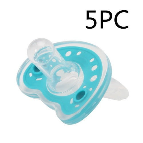 Baby Products Full Silica Gel Pacifier Two-color Liquid Silicone Sleep Comfort Baby Pacifier Baby - Baby Dotz