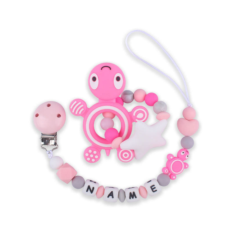 New Turtle Silicone Teether Baby Molar Toy Pacifier Chain - Baby Dotz