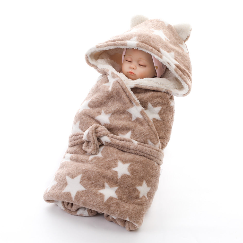 Printed Baby Swaddle Thickened Baby - Baby Dotz
