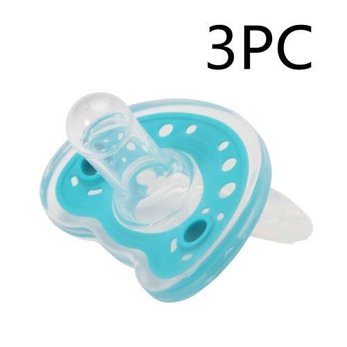 Baby Products Full Silica Gel Pacifier Two-color Liquid Silicone Sleep Comfort Baby Pacifier Baby - Baby Dotz