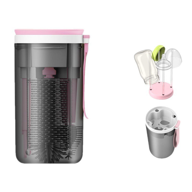 Portable Baby Bottle Brush Set Silicone - Baby Dotz