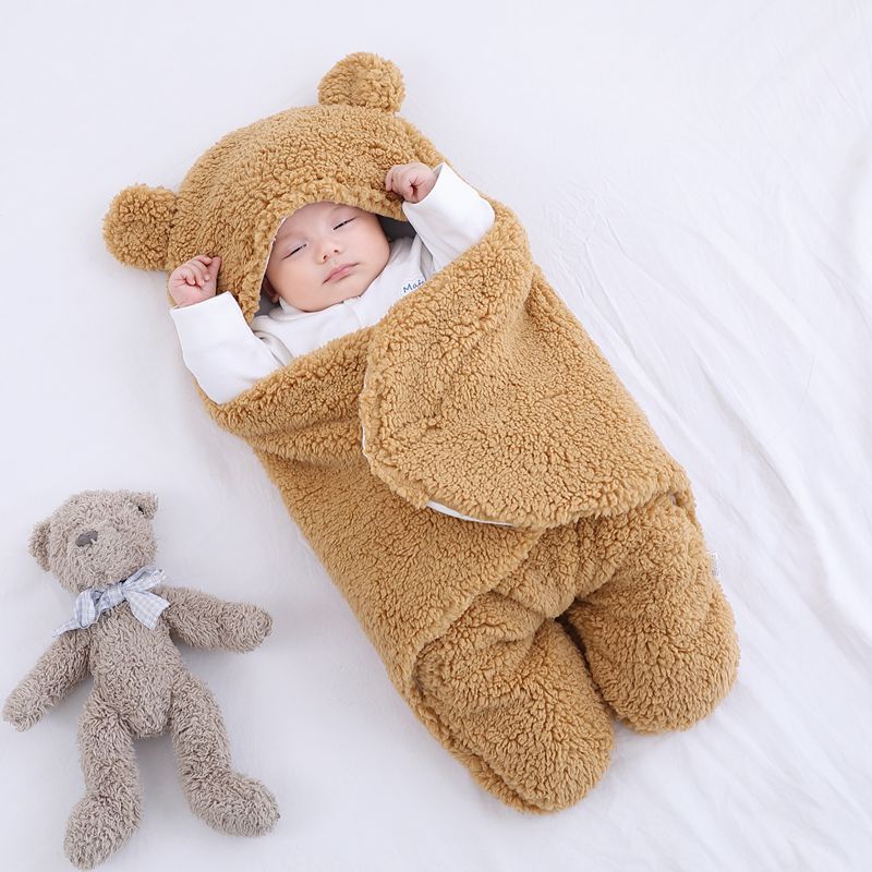 Newborn Baby Winter Sleeping Bag Envelope Swaddle Blanket - Baby Dotz