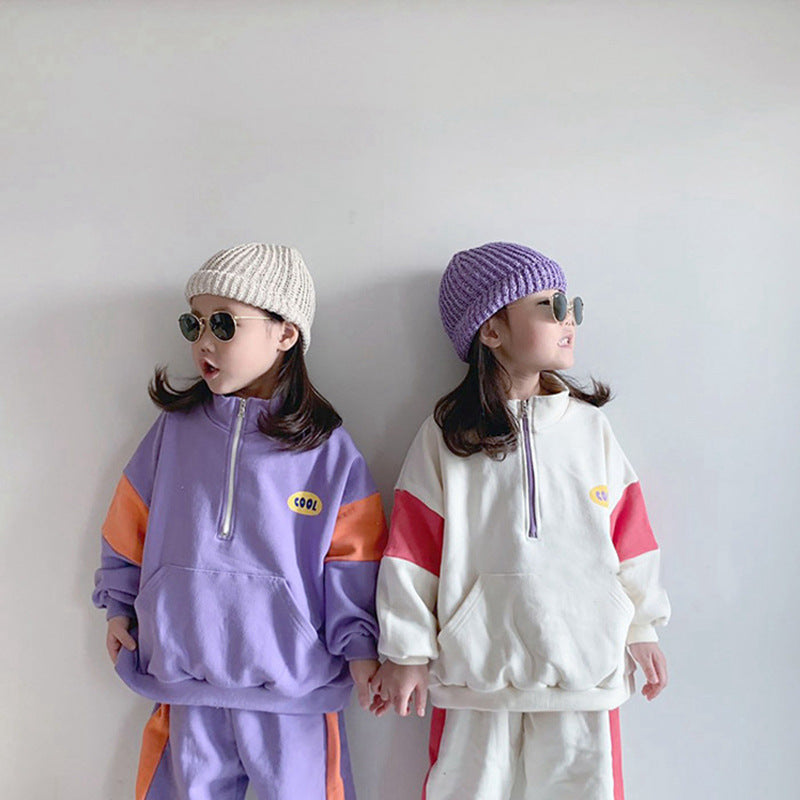 Children Toddler Baby Track Sweatpants Two-piece Set - Baby Dotz