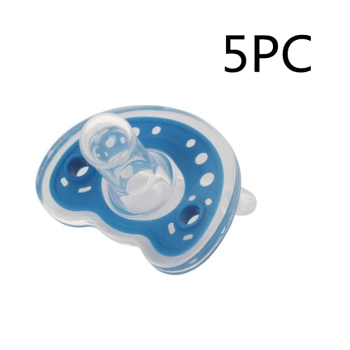 Baby Products Full Silica Gel Pacifier Two-color Liquid Silicone Sleep Comfort Baby Pacifier Baby - Baby Dotz