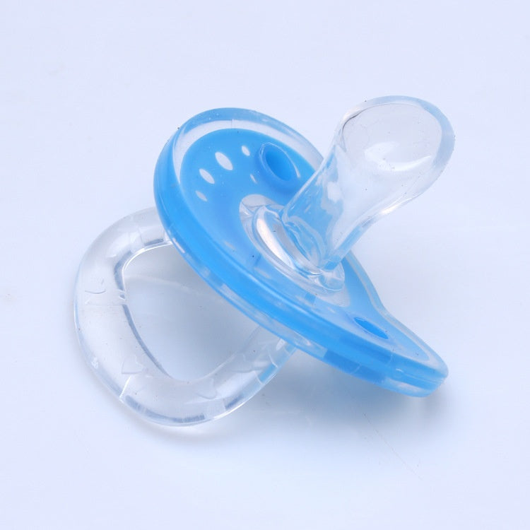 Baby Products Full Silica Gel Pacifier Two-color Liquid Silicone Sleep Comfort Baby Pacifier Baby - Baby Dotz