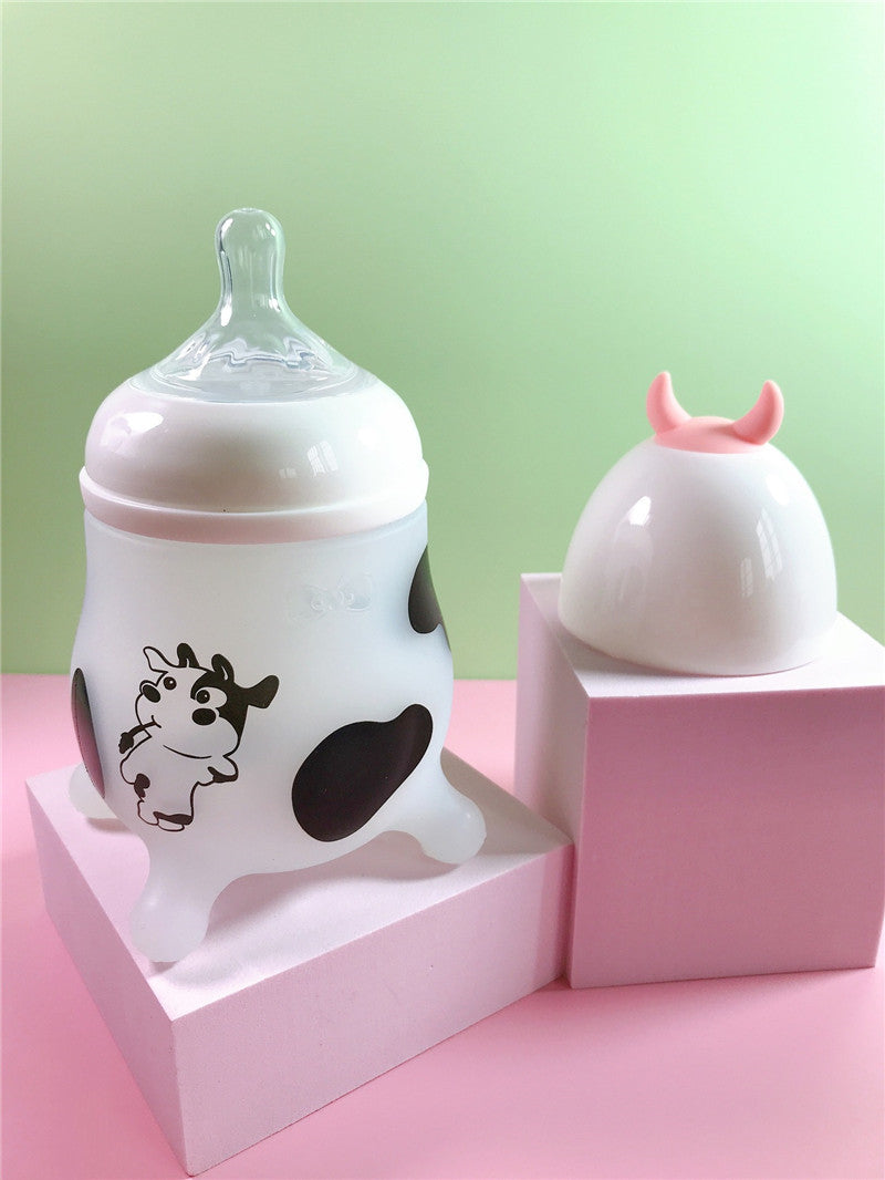 Wide Caliber Silicone Baby Feeding Bottle (Anti-Colic Design) - Baby Dotz