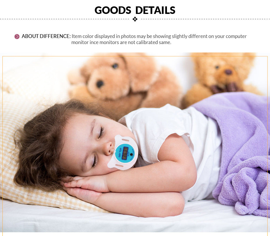 Baby Pacifier Digital Thermometer – Smart, Safe & Easy Temperature Check - Baby Dotz