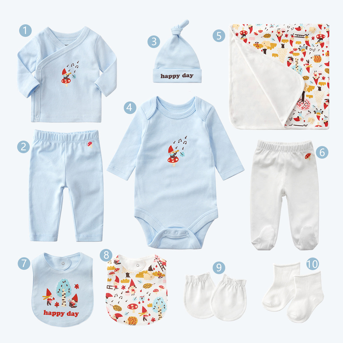 Ten-Piece Set of Maternal & Child Supplies – Full Moon Baby Gift - Baby Dotz