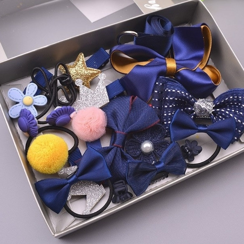 17-Piece Children’s Hair Accessories Set - Baby Dotz