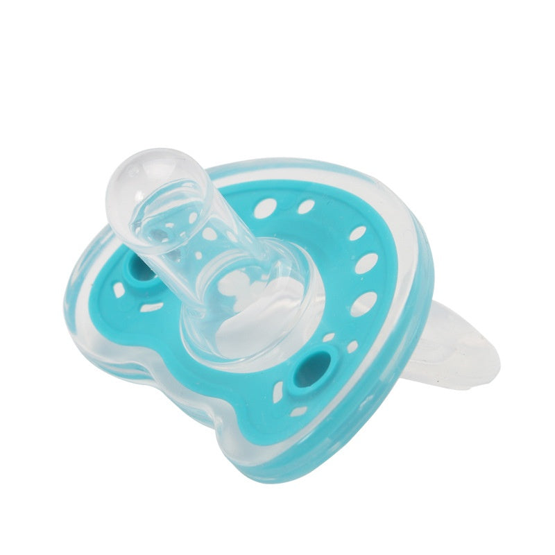 Baby Products Full Silica Gel Pacifier Two-color Liquid Silicone Sleep Comfort Baby Pacifier Baby - Baby Dotz