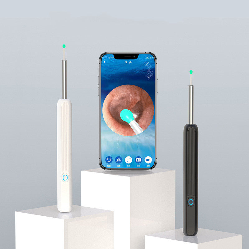 NE3 Ear Cleaner Otoscope Ear Wax Removal Tool With Camera LED Light Wireless Ear Endoscope (For iPhone) - Baby Dotz