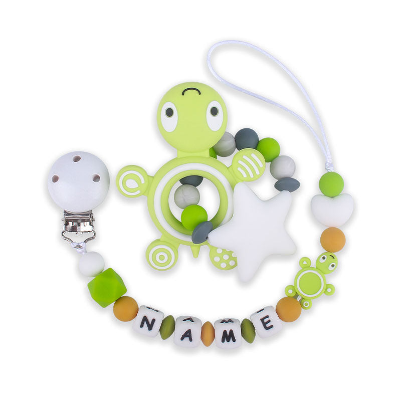 New Turtle Silicone Teether Baby Molar Toy Pacifier Chain - Baby Dotz