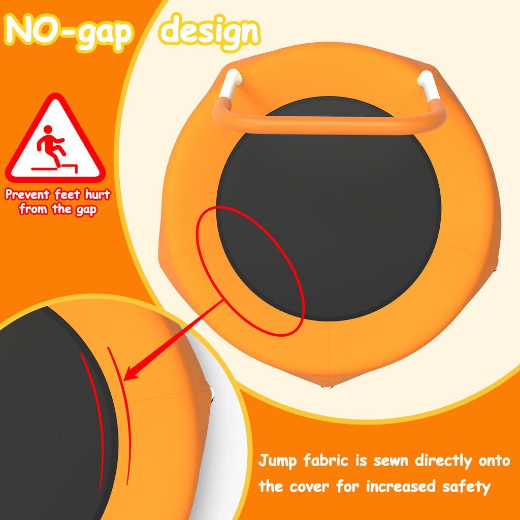 28 Inch Toddler Trampoline for Kids (1+ Years) with Handle  Indoor & Outdoor Use - Baby Dotz