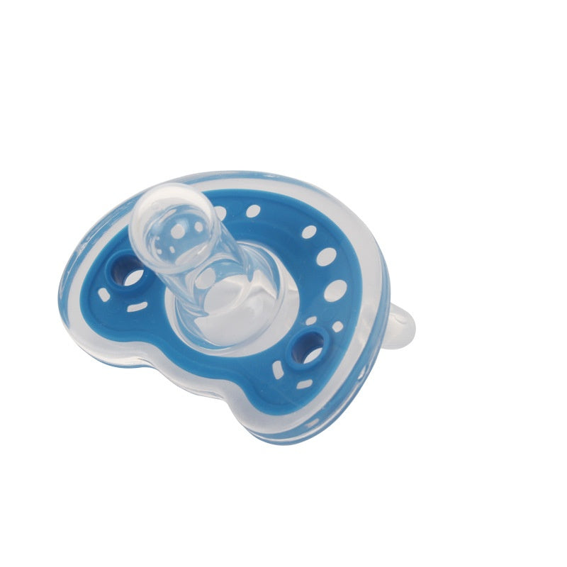 Baby Products Full Silica Gel Pacifier Two-color Liquid Silicone Sleep Comfort Baby Pacifier Baby - Baby Dotz
