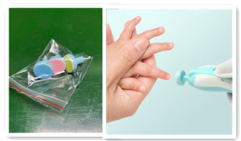 Anti-Scratch Multifunctional Baby Electric Nail Polisher – Safe Baby Nail Care Tool - Baby Dotz