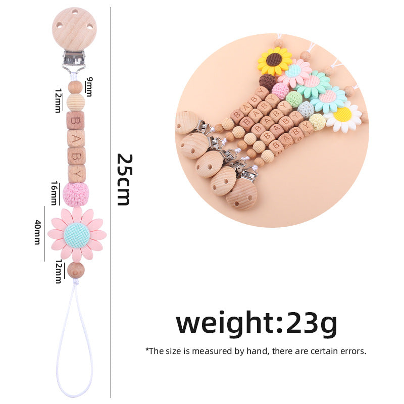 Baby Products Soothing Beech Pacifier Clip - Baby Dotz