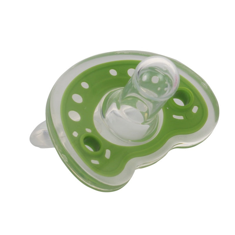 Baby Products Full Silica Gel Pacifier Two-color Liquid Silicone Sleep Comfort Baby Pacifier Baby - Baby Dotz