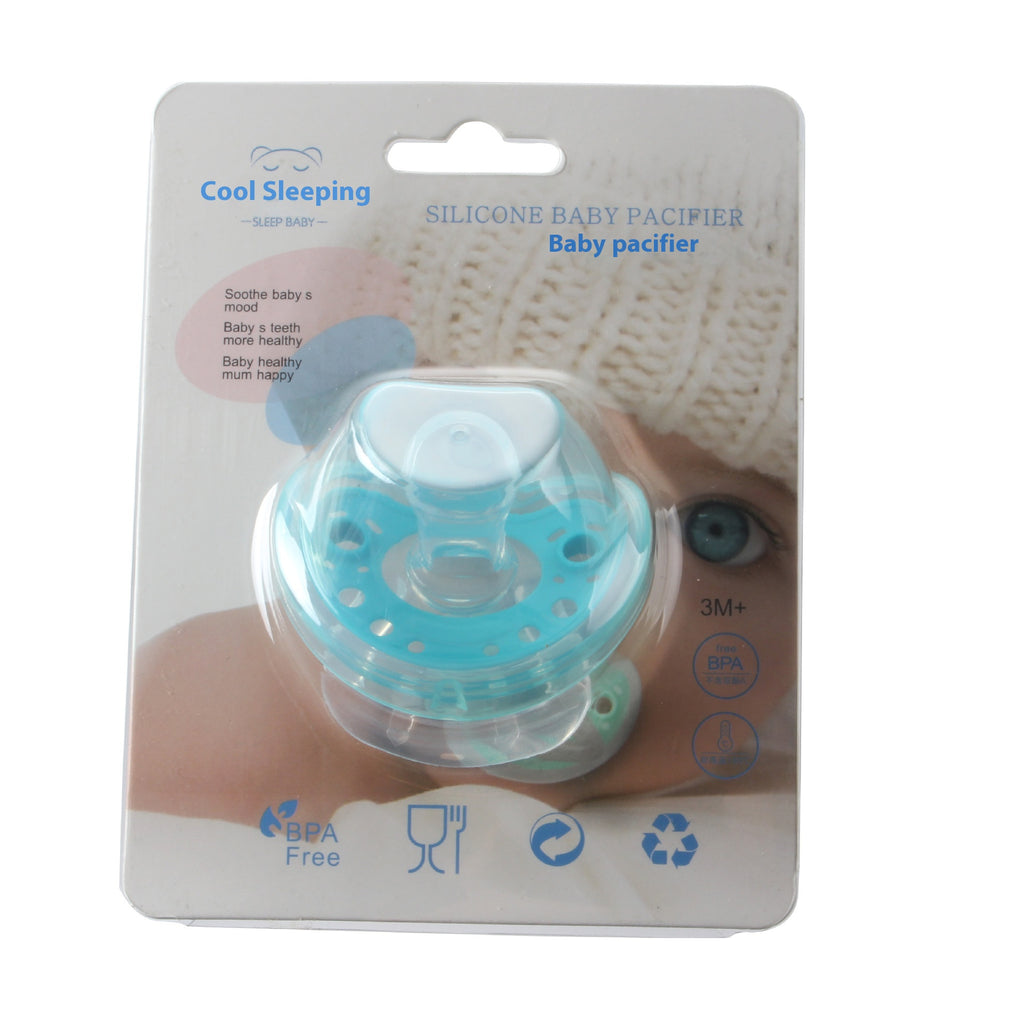 Baby Products Full Silica Gel Pacifier Two-color Liquid Silicone Sleep Comfort Baby Pacifier Baby - Baby Dotz