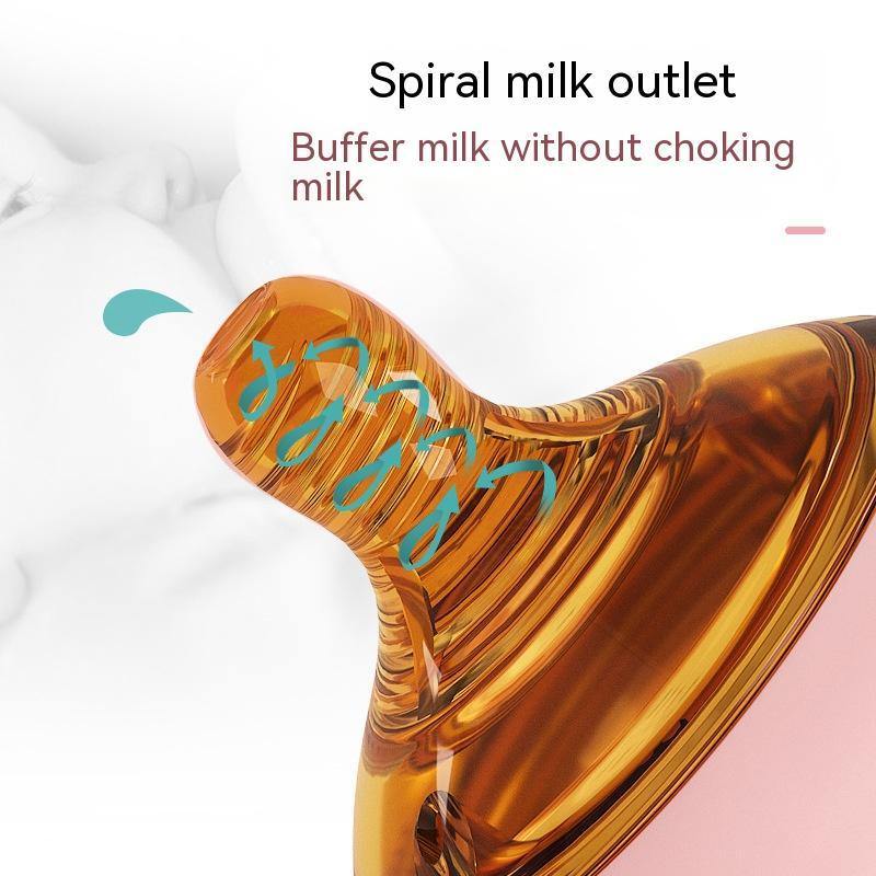 Newborn Wide Mouth Glass Baby Feeding Bottle (Choke-Proof Design) - Baby Dotz
