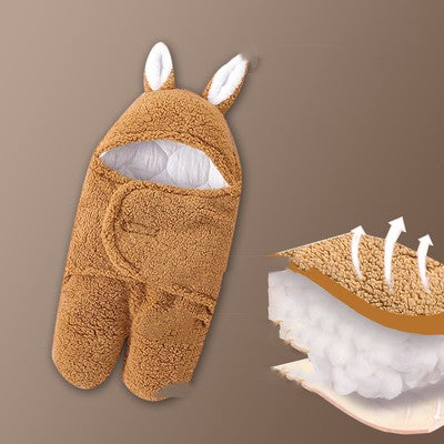 Baby Hold Newborn Thickened Out Wrap Swaddle Sleeping Bag - Baby Dotz