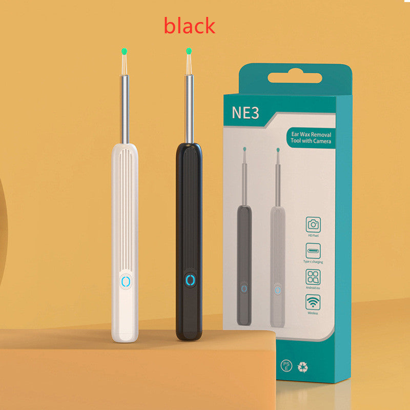 NE3 Ear Cleaner Otoscope Ear Wax Removal Tool With Camera LED Light Wireless Ear Endoscope (For iPhone) - Baby Dotz