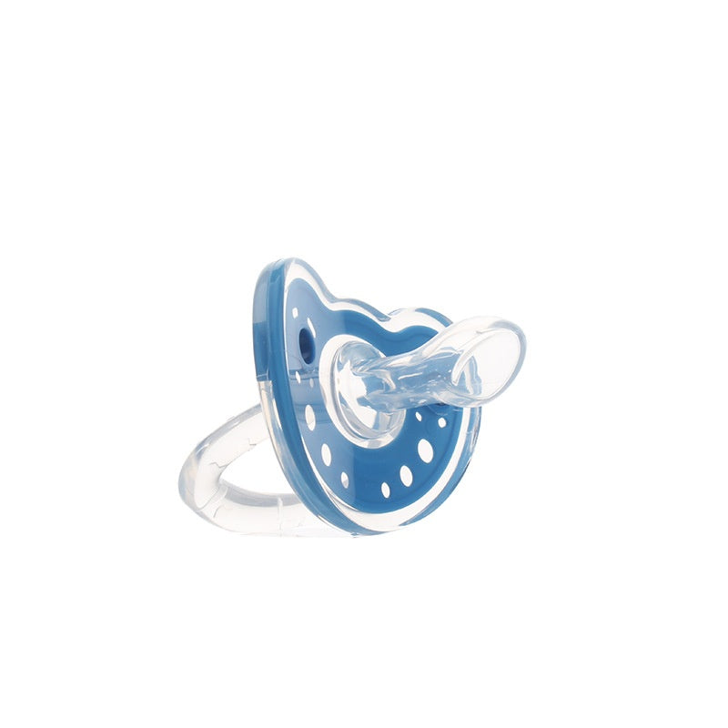 Baby Products Full Silica Gel Pacifier Two-color Liquid Silicone Sleep Comfort Baby Pacifier Baby - Baby Dotz