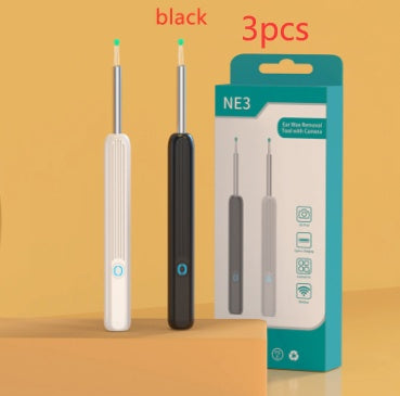 NE3 Ear Cleaner Otoscope Ear Wax Removal Tool With Camera LED Light Wireless Ear Endoscope (For iPhone) - Baby Dotz