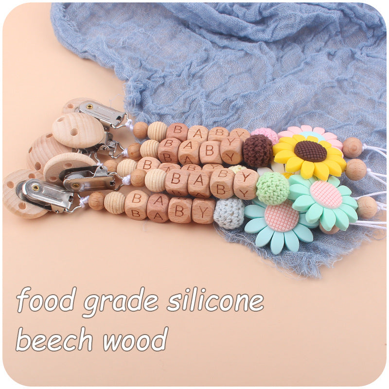 Baby Products Soothing Beech Pacifier Clip - Baby Dotz