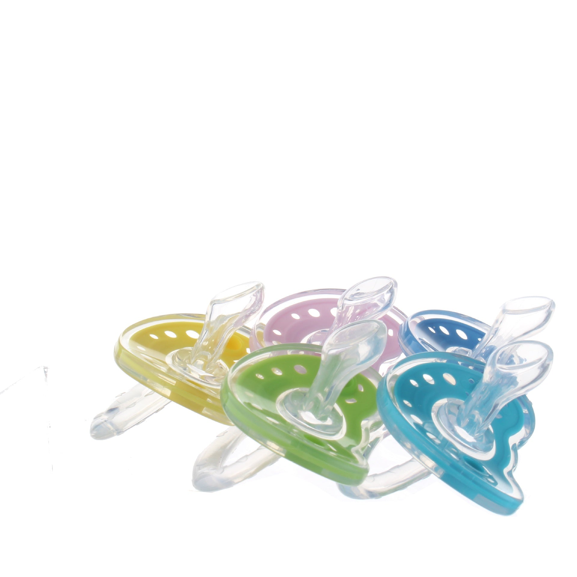Baby Products Full Silica Gel Pacifier Two-color Liquid Silicone Sleep Comfort Baby Pacifier Baby - Baby Dotz
