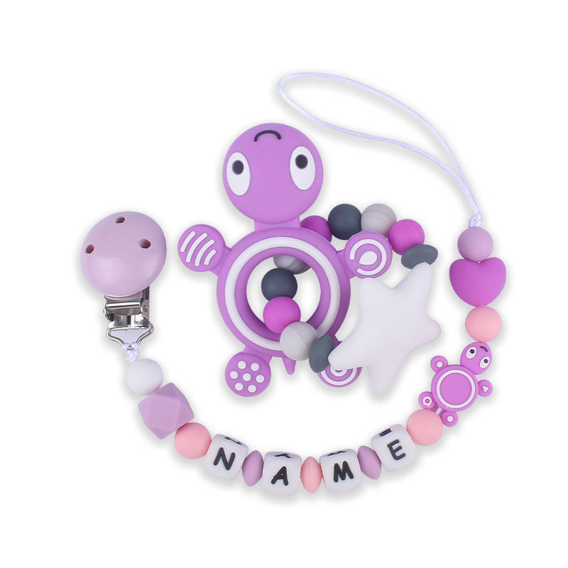 New Turtle Silicone Teether Baby Molar Toy Pacifier Chain - Baby Dotz