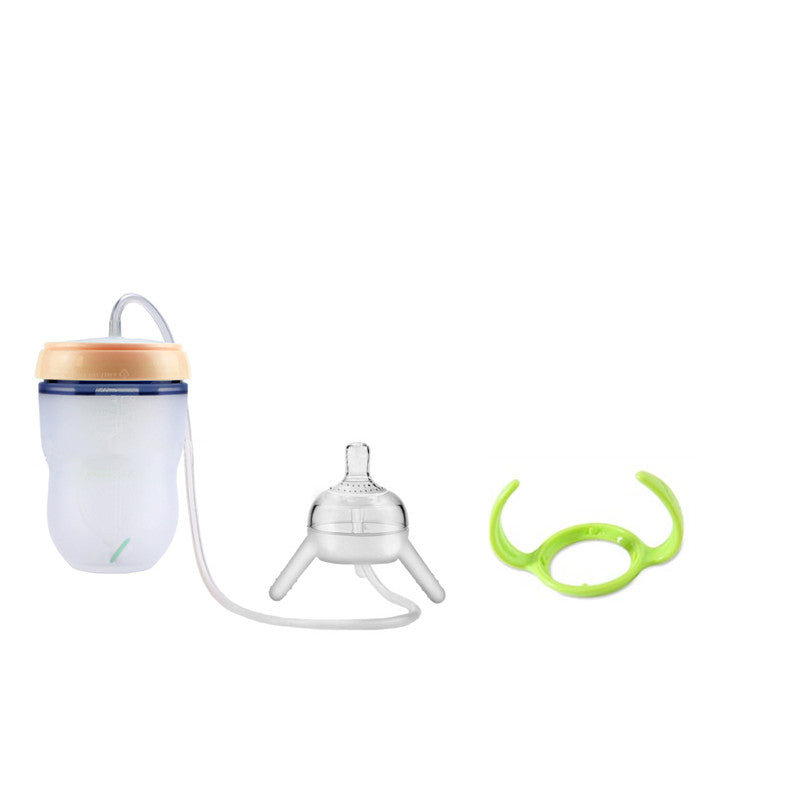 Kids Silicone Sippy Training Cup Feeding Bottle (Child Learning Cup) - Baby Dotz