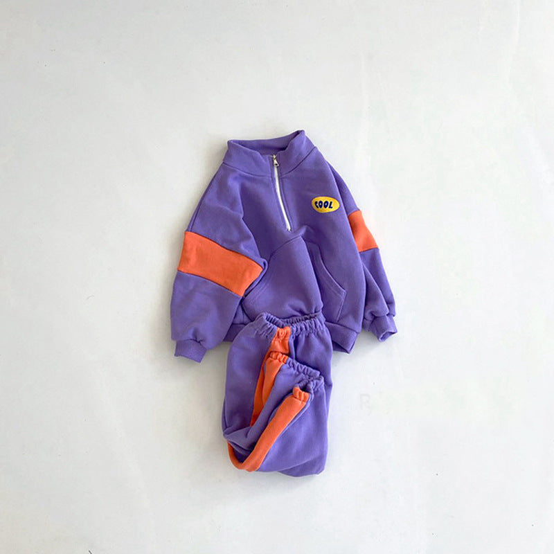 Children Toddler Baby Track Sweatpants Two-piece Set - Baby Dotz