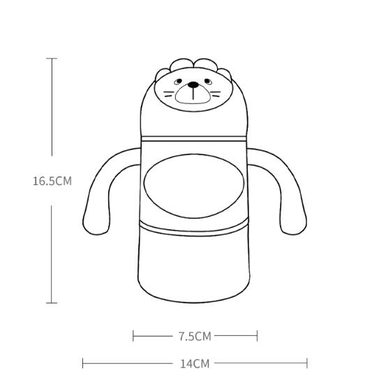 Wide-Bore Sippy Cup Baby Feeding Bottle (2–5 Years+ Training Cup) - Baby Dotz