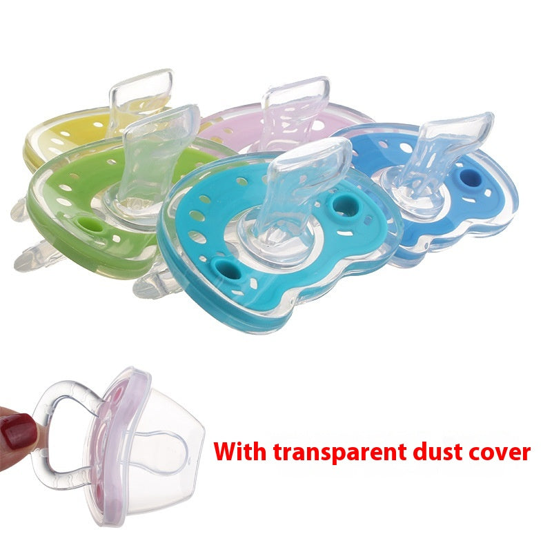 Baby Products Full Silica Gel Pacifier Two-color Liquid Silicone Sleep Comfort Baby Pacifier Baby - Baby Dotz