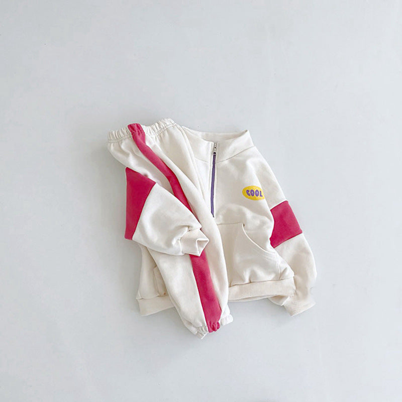 Children Toddler Baby Track Sweatpants Two-piece Set - Baby Dotz